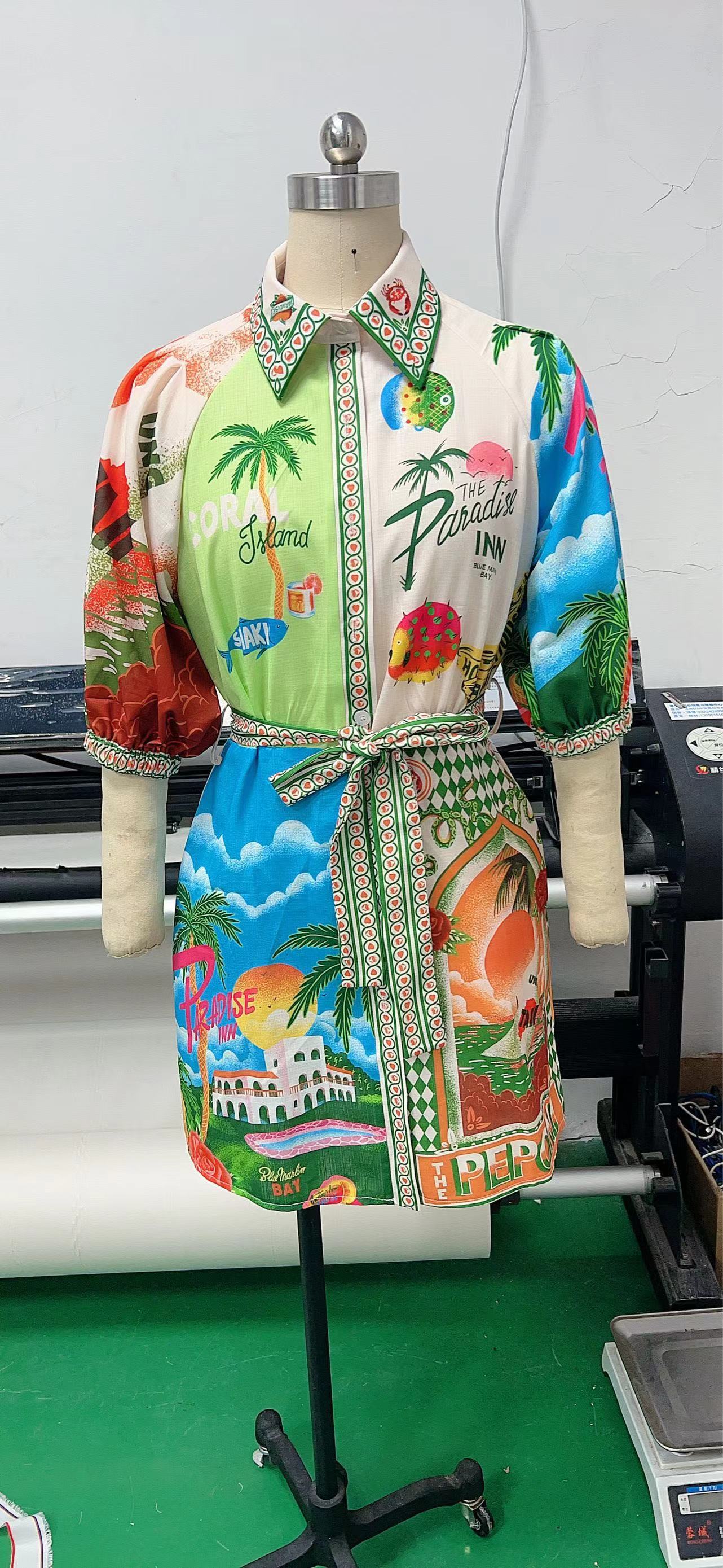 In 2024, the new AliExpress independent station for cross-border shopping between Europe and America offers a casual and fashionable printed shirt, cardigan, and a versatile and elegant dress pic 10
