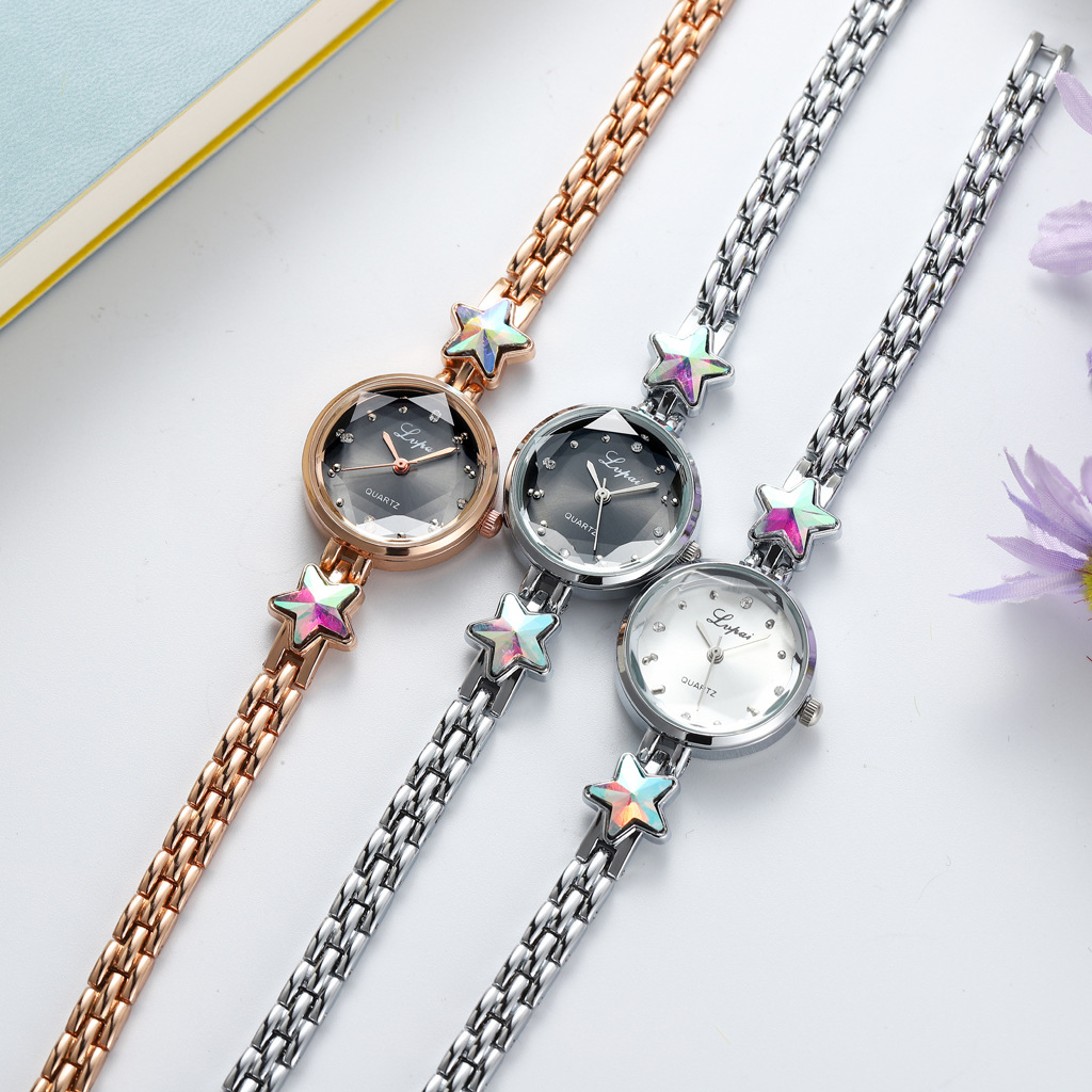 Jewelry watch combination watch bracelet watch creative diamond-encrusted small dial star water diamond watch Diamond watch pic 3