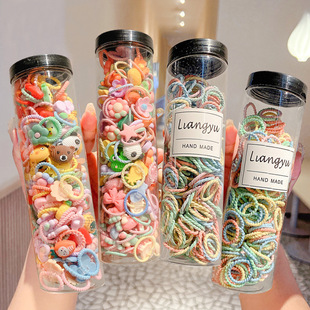 卡通不伤发发圈儿童小啾啾头绳可爱咖色系小皮筋宝宝小熊发绳头饰详情14