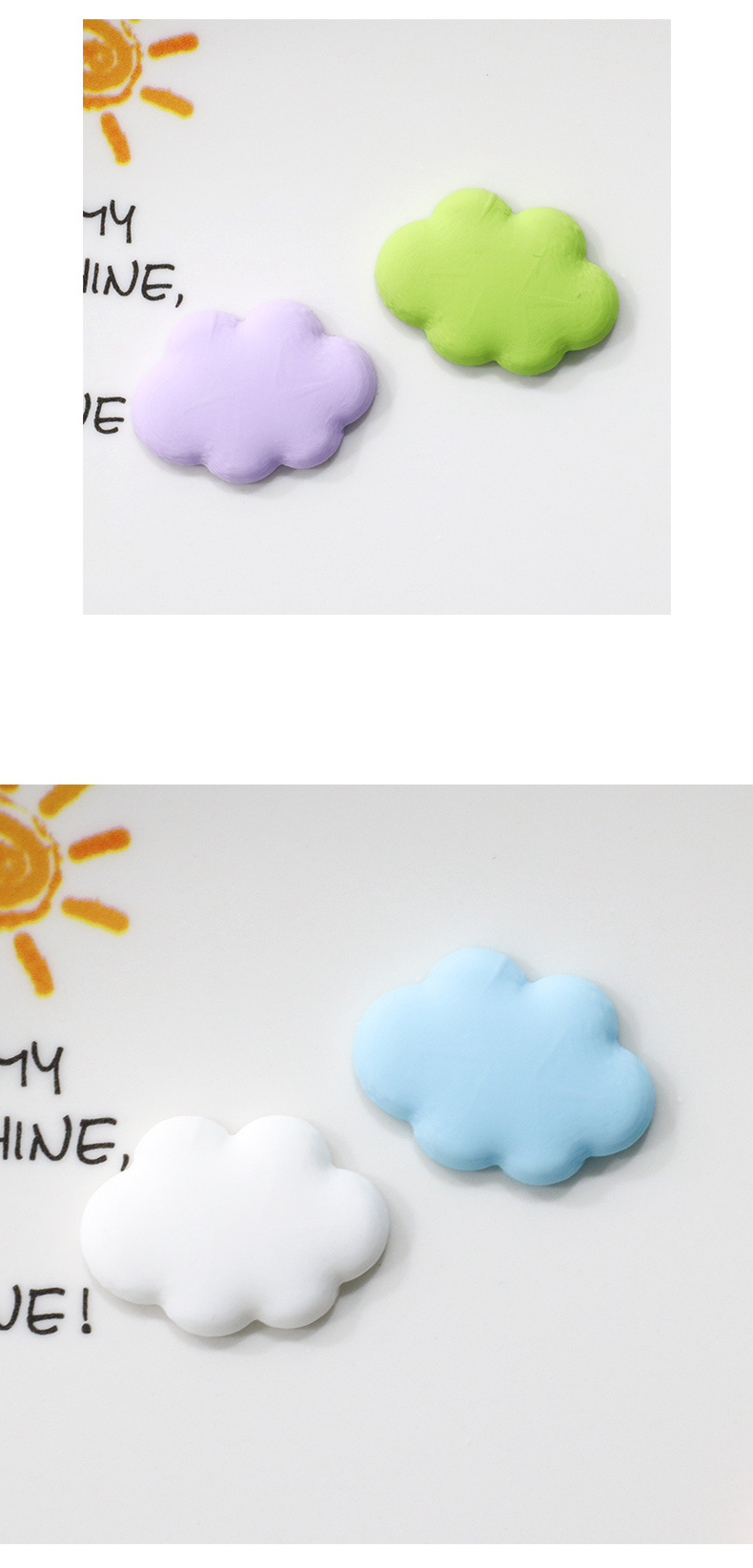 PVC饰品配件软胶云朵发夹发饰洞洞拖鞋扣手机壳杯子奶油胶diy配件详情9