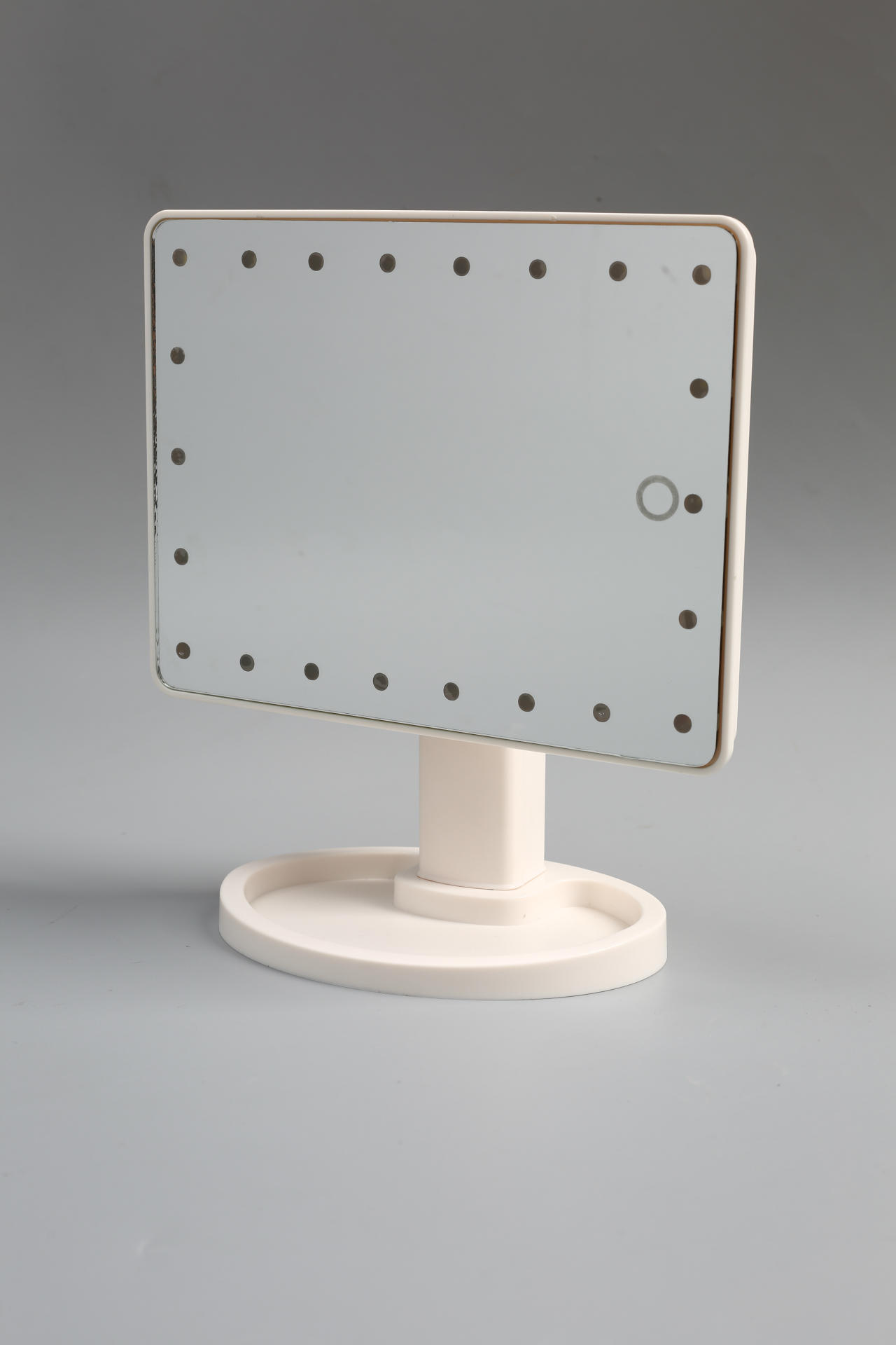 360-degree rotating dressing mirror, LED storage, makeup mirror, touch sensor, 16 lights, 22 lights, makeup mirror table style pic 1