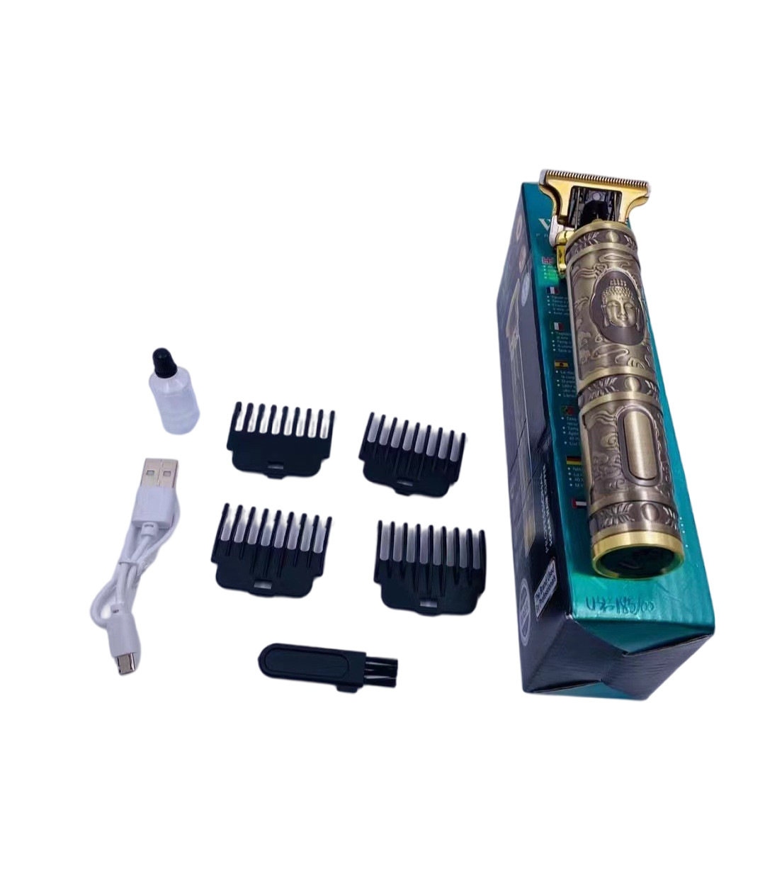 A hot-selling hair clipper for cutting oily and bald hair, a professional engraved clipper and electric hair shaver pic 3