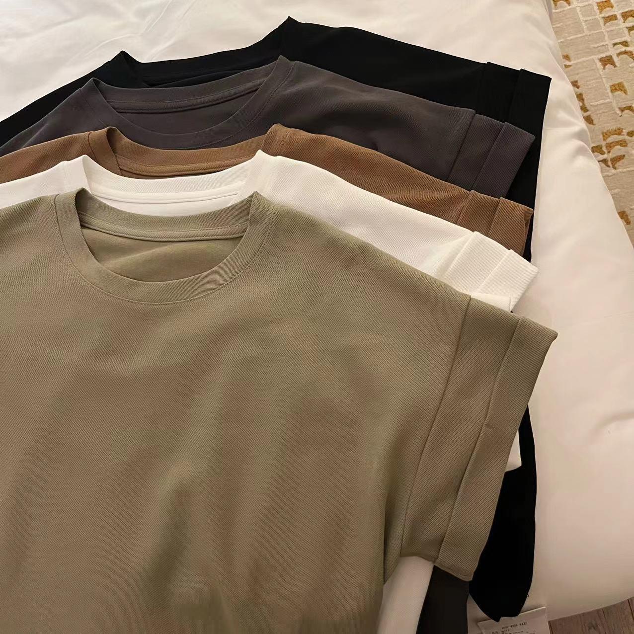 小飞袖短袖t恤女春夏打底衫简约圆领宽松显瘦纯色休闲棉质上衣服详情13