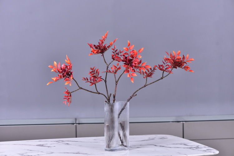 Factory wholesale of artificial leaves, autumn leaves, artificial peach leaves, wood leaves, flower arrangements, leaf materials, soft decoration, visual merchandising, floral design, and plants pic 11