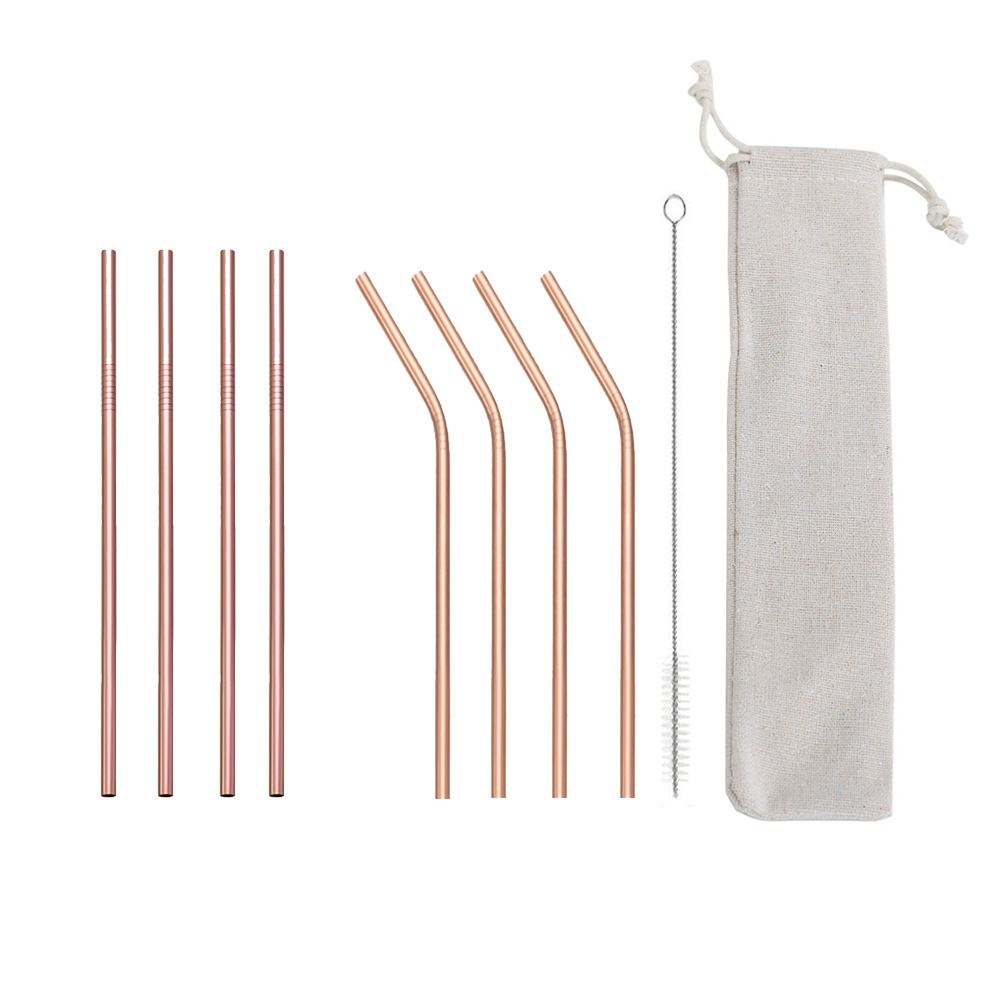 SWEN0 portable stainless steel straw set, flexible and easy to clean, beverage straws exclusively for Amazon, portable, easy to clean, reusable stainless steel straws, can be equipped with a velvet bag for outdoor and household use pic 16