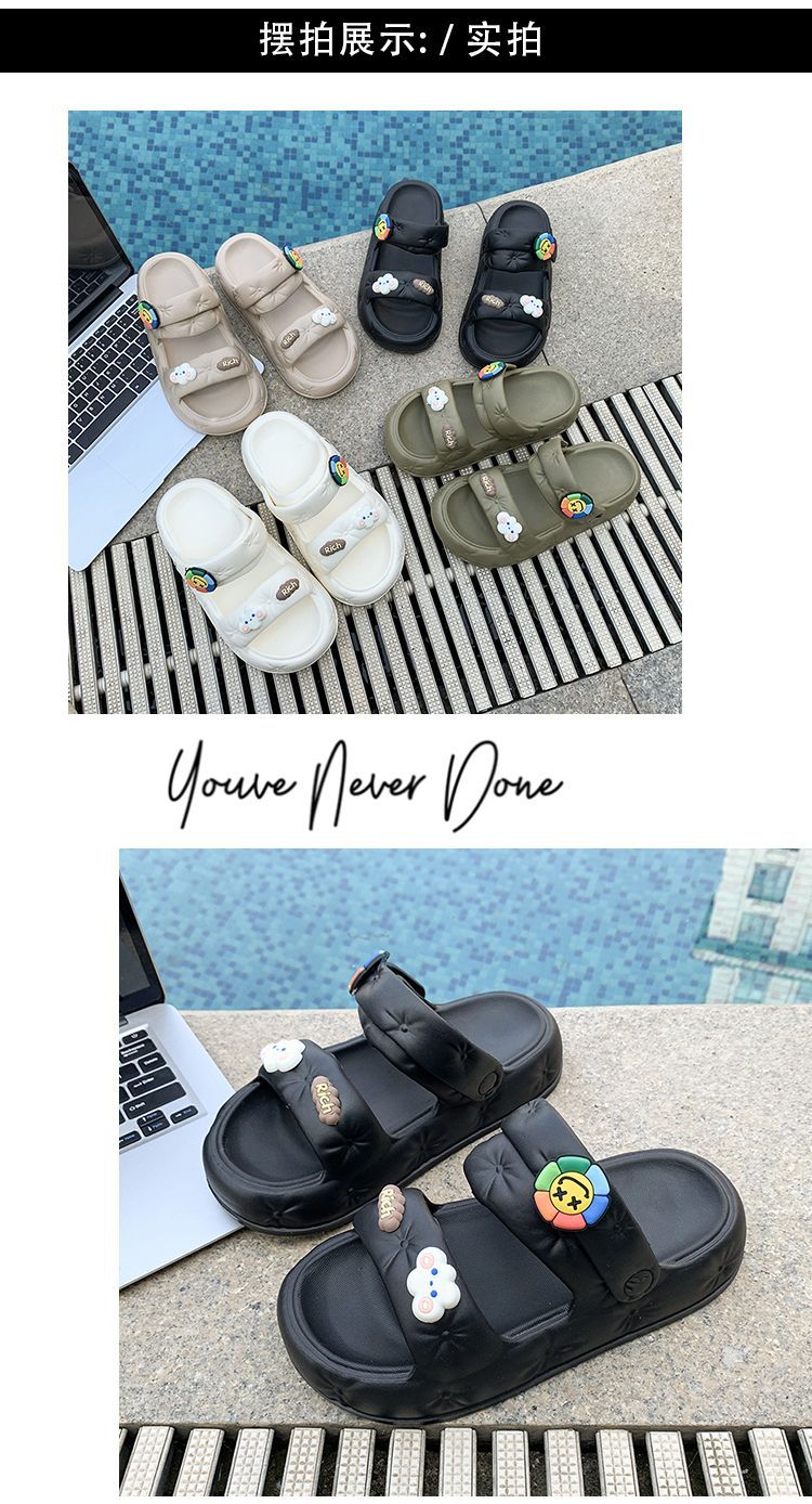 踩屎感拖鞋女夏外穿室外后跟室内家居户外百搭沙滩防臭防滑凉拖鞋详情7