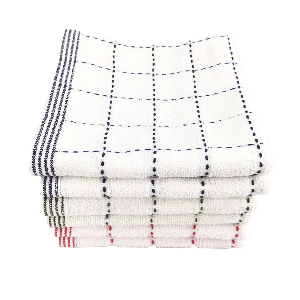 Cross-border best-selling pure cotton absorbent thickened towels, pure cotton hand towels, cleaning towels, placemats, napkins, dishwashing hand towels pic 3