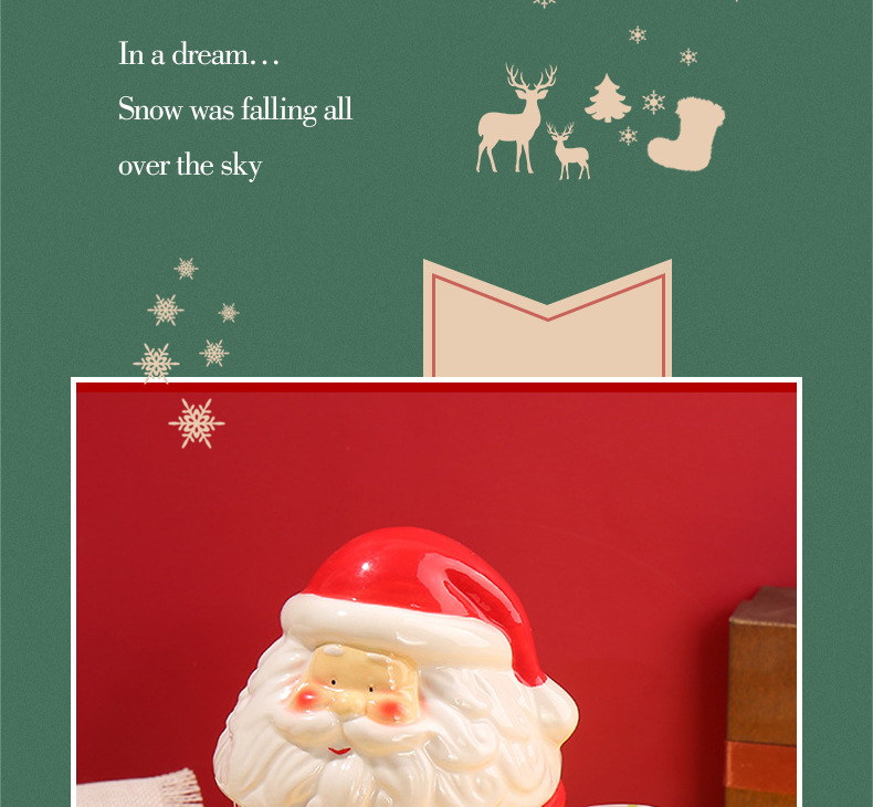 Creative cartoon mugs for female students, Korean version cute ceramic Christmas water cups with LIDS, milk mugs wholesale pic 3