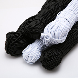 Wholesale thickened double-layer elastic bands, high-elastic latex lacing bands, flat loose tight ropes, plain weave elastic webbing, and clothing accessories pic 5