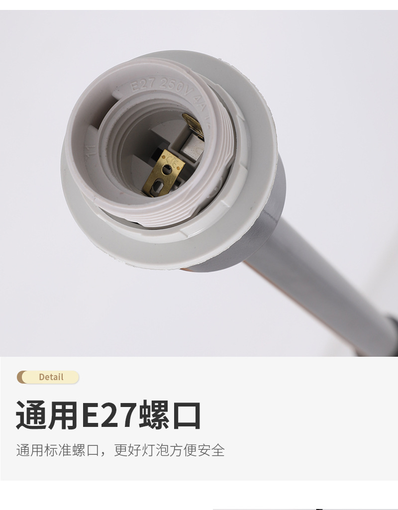 Floor lamp, a Nordic retro minimalist luxury hotel bedroom bedside table lamp pic 16