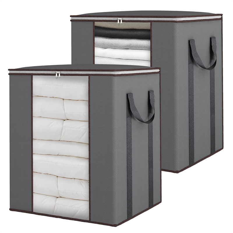 Large-capacity blanket organizing and storage bags, cross-border reinforced handle storage and moving bags, household clothes and cotton quilt storage bags pic 6