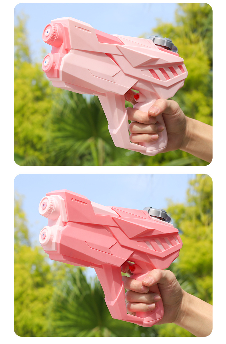 跨境水枪玩具500ML双喷头按压式儿童女男孩夏天户外戏水玩具水枪详情33