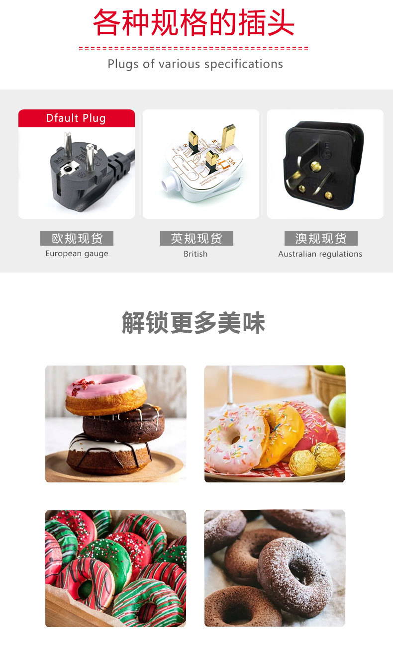 Cross-border foreign trade SOKANY doughnut machine, dessert machine, sandwich machine pic 8