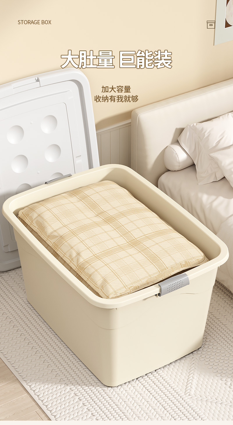 Wholesale plastic storage boxes, extra-large quilt storage boxes, toy storage boxes, clothes and household organizing boxes pic 6