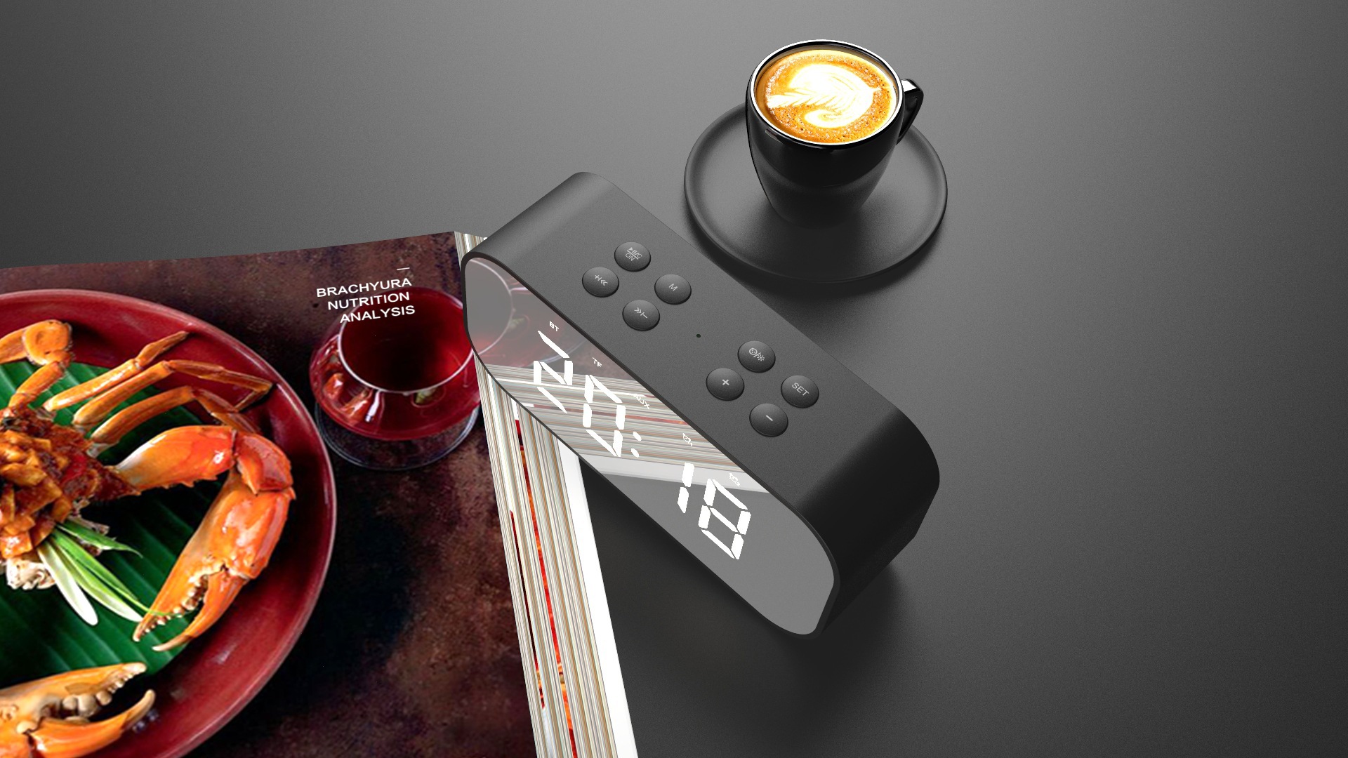 Bluetooth speaker, mini creative clock, portable card insert, heavy subwoofer, bedside mirror alarm clock, small speaker BT501 pic 18