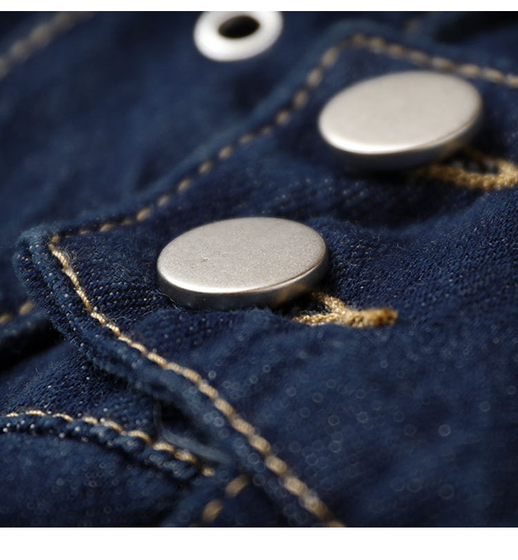 秋季新款深色背带裤时尚气质洋气百搭设计感腰带女式背带牛仔裤潮详情6