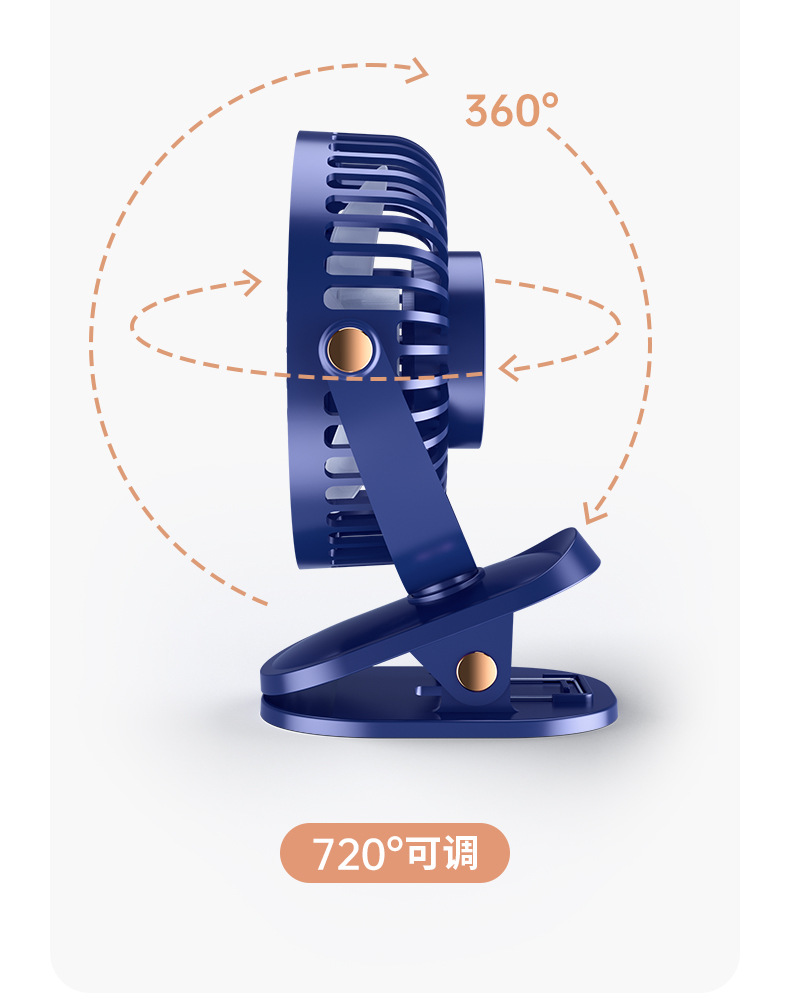 2024新款usb风扇充电款长续航桌面学生宿舍办公室夹子小风扇批发详情14
