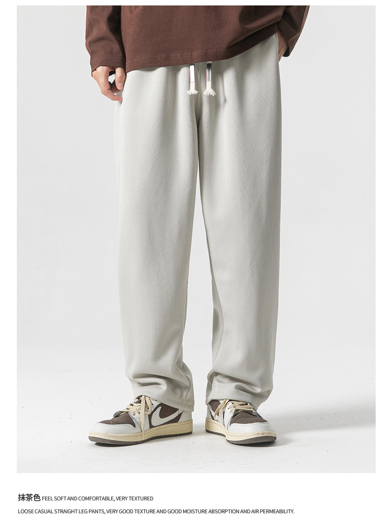 8 colors to choose from, 350g heavy-weight straight-leg sweatpants, a new style for men in the autumn of 2023, featuring loose, casual and sporty pants pic 17