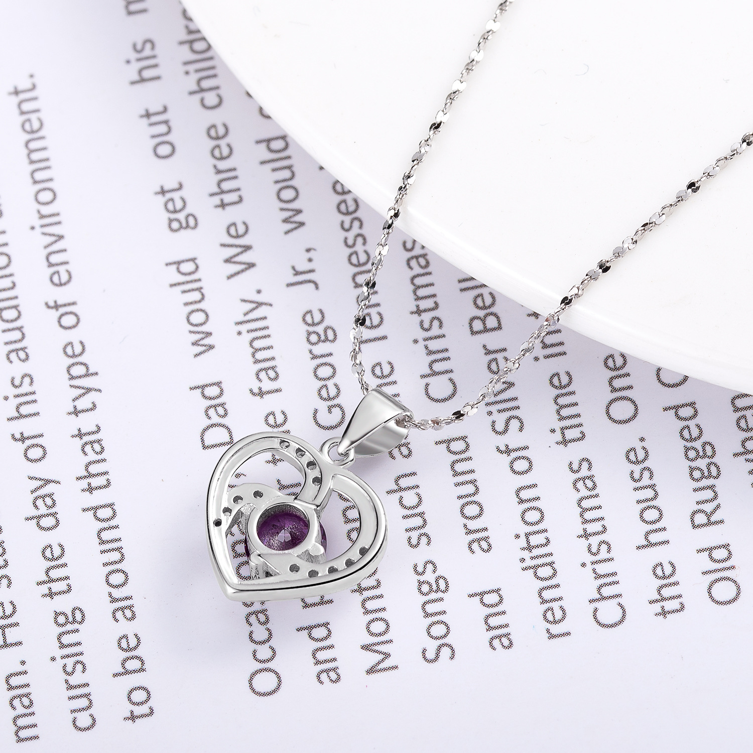 A high-quality imitation D-color moissanite four-leaf clover female pendant with eight hearts and eight arrows from a live-streaming product by a popular influencer on Kuaishou and Douyin pic 86