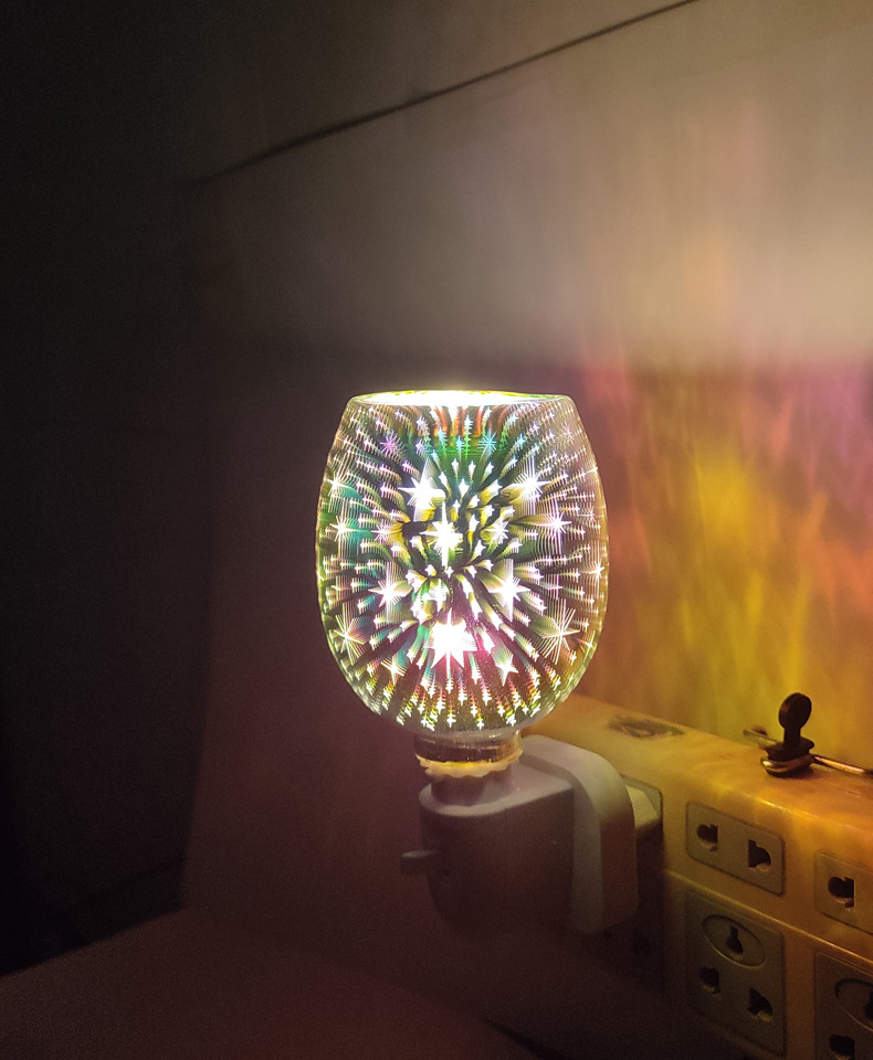 3D Glass aromatherapy wax melting lamp Night light, fresh air, home aromatherapy creative flameless electric wax melting device pic 5