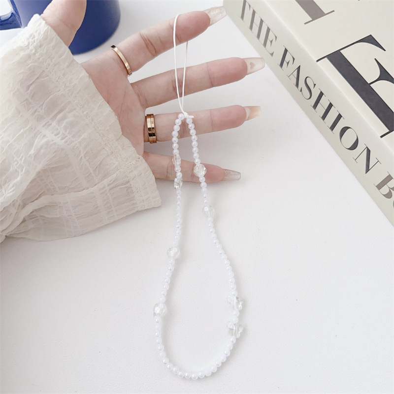 飞蝶蝶饰品新款手机链串珠手机挂绳手机壳挂件防摔防丢厂家直供详情5