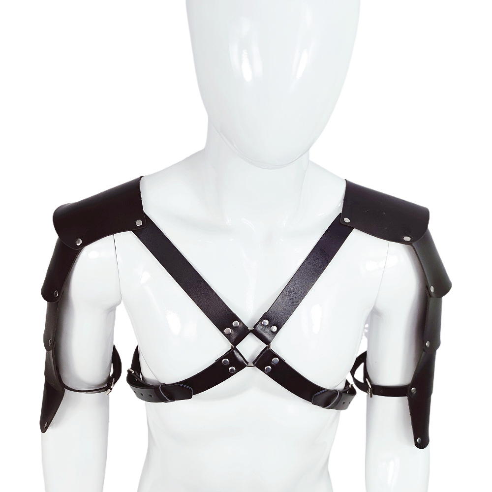 sm成人用品道具皮革束缚衣时尚服饰配件穿戴装备男用酒吧服饰详情9