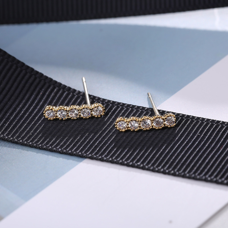 Корейская версия fashion s925 s925 с серебряными капающими цветами, однорядный ряд гвоздей для женщин с короткими оптовыми ушками pic 8