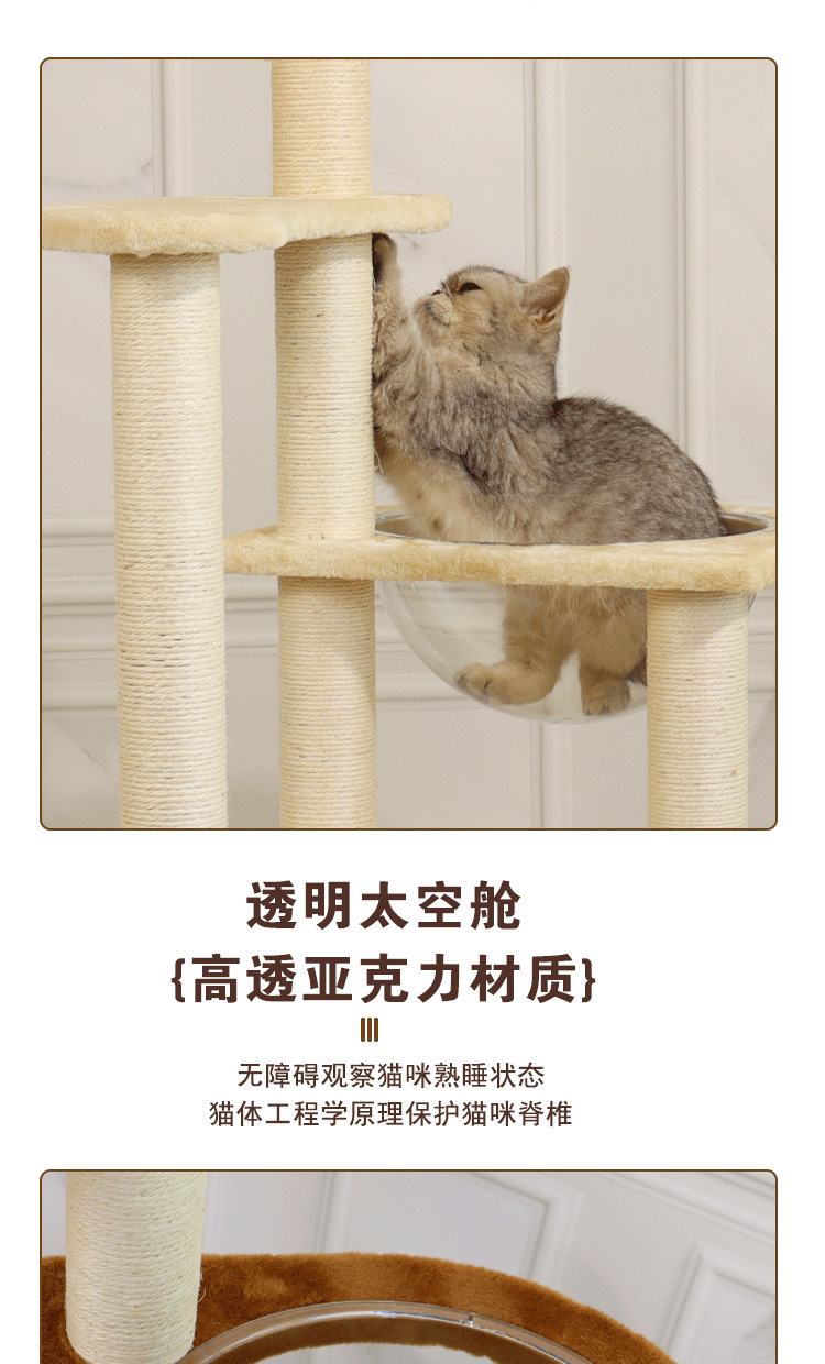 藤编猫爬架猫窝猫树一体不占地大型日式剑麻实木高层跳台四季通用详情7