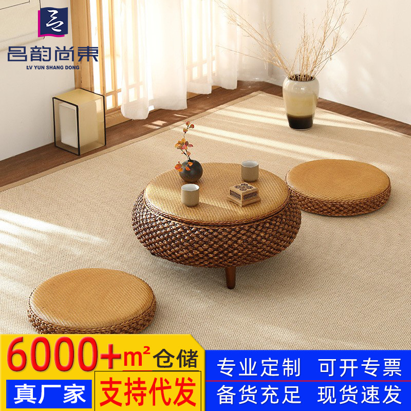 吕韵尚东 草编餐垫玉米皮蒲草垫日式手工隔热垫防烫杯垫锅垫碗盘垫子北欧风餐垫杯垫详情7