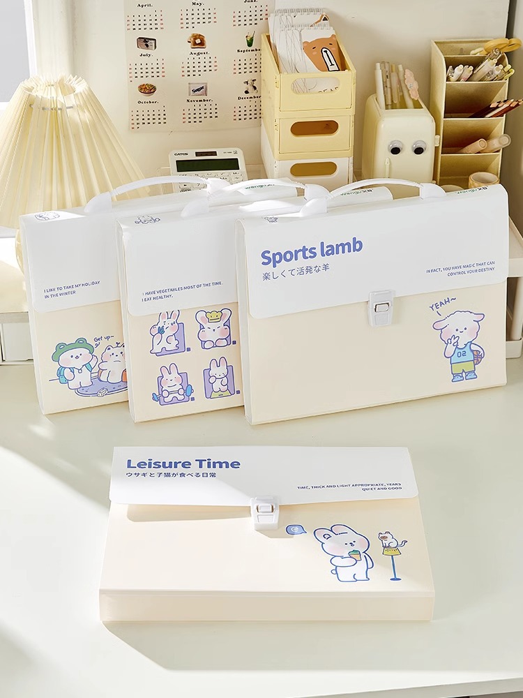 文谷a4诗集系列风琴包学生多层试卷收纳袋卷子分类文件夹试卷夹详情6