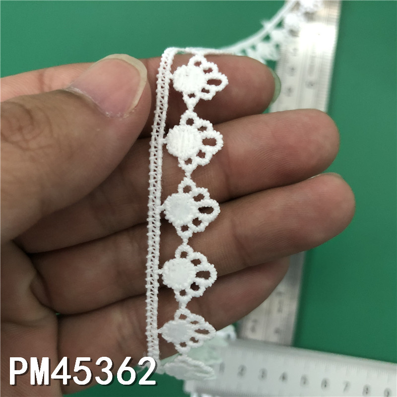 New Lolita embroidery water-soluble lace, milk silk single-sided small flower wave lace, lace with barcode pic 6