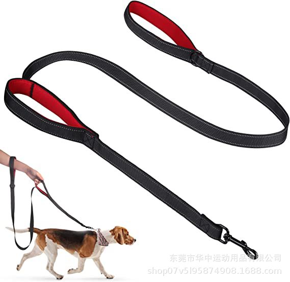 宠物狗狗牵引绳狗链子双牵引绳遛狗绳用品神器双层双牵引绳详情5