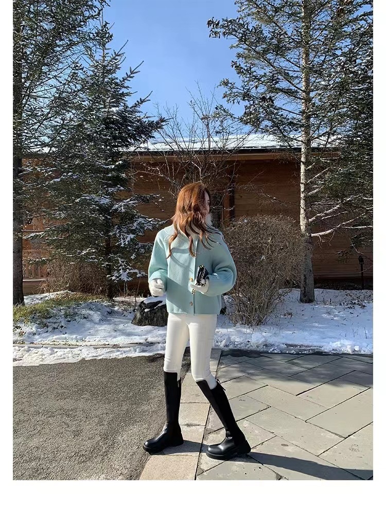 2024秋冬新款厚底小个子长筒靴弹力骑士靴女真皮高筒靴详情36