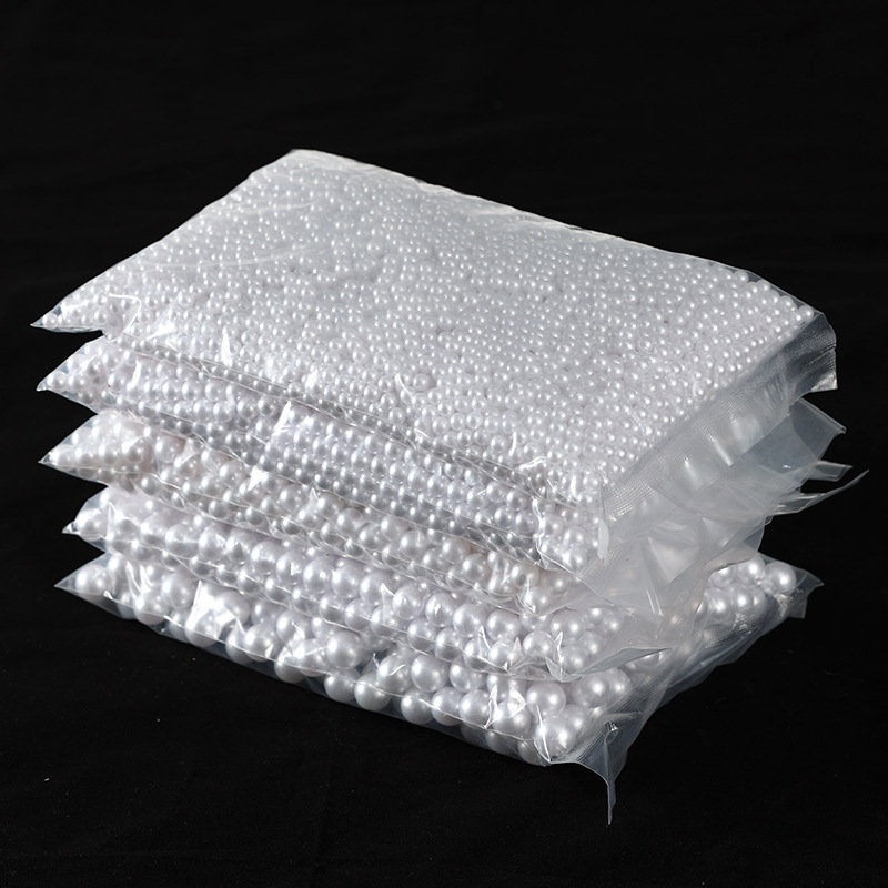 ABS imitation pearl loose beads diy accessories decoration fake pearl double-hole round beads 3-40mm wedding pearl wholesale pic 13