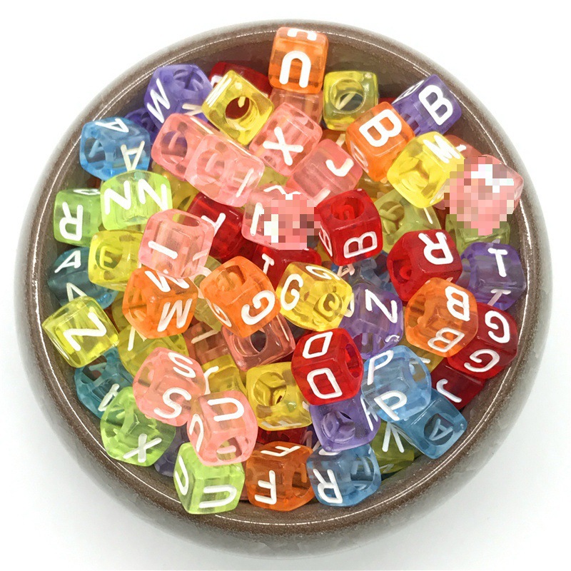字母挂件混合亚克力珠英文珠子DIY饰品配儿童早教工具手工串珠详情4