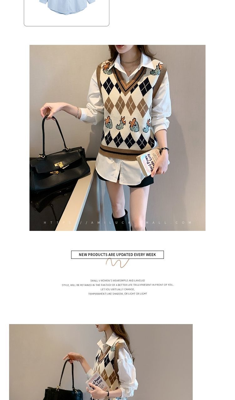 针织马甲背心女新款洋气内搭上衣百搭可外穿2022外搭叠穿小马甲详情17