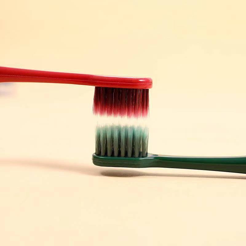 Douyin and Kuaishou wechat business live-streaming bestsellers: Ultra-fine soft-bristled wide-head couple toothbrushes, large-head bamboo charcoal soft-bristled toothbrushes pic 3