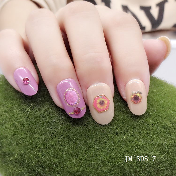 3D nail stickers, nail art stickers, laser stickers, new process, super adhesive back glue process pic 36
