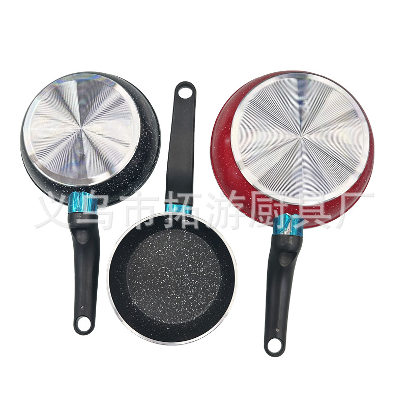 LOVE COOKING 麦饭石12CM/14CM/16CM铝制不粘平底迷你小煎锅家用儿童煎蛋锅多功能炒锅详情11