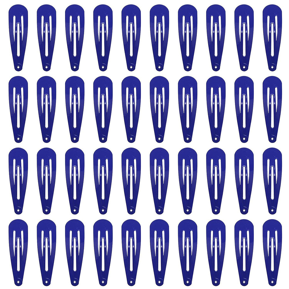 40pcs跨境亚马逊5cm发夹夹子黑色bb夹发卡喷漆水滴夹边夹刘海夹详情16