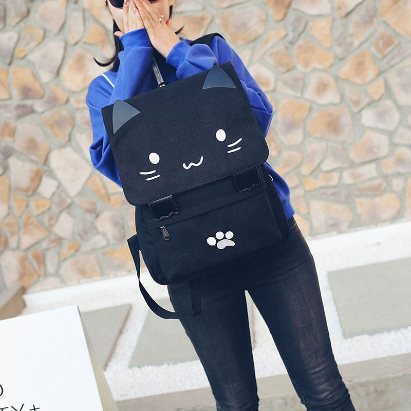 Wholesale Japanese-style cute three-dimensional cat large-capacity schoolbags, cute girls, pink and cute cartoon backpacks, backpacks for girls pic 57