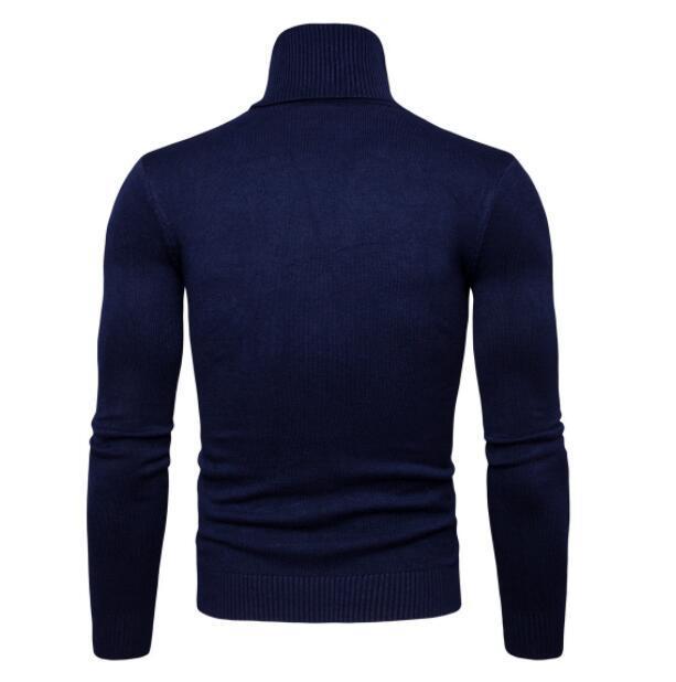 High-neck sweater for men, Korean-style slim-fit sweater, lapel woolen sweater for men, thick base knitted sweater for export pic 55