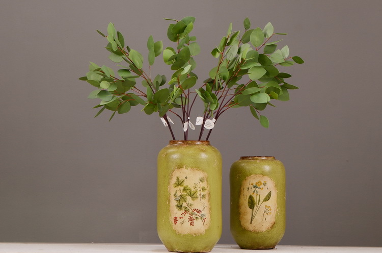 Dongli Flower Industry, the original manufacturer, offers direct sales of green plants in stock, wholesale of artificial leaves, round leaves with fruits, eucalyptus leaves, eucalyptus leaves, and one-piece consignment pic 8