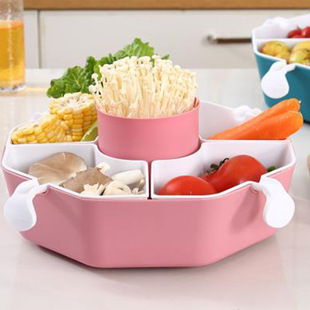 Multi-functional seasoning box, seasoning jar, kitchen plastic creative seasoning box set, four-compartment integrated storage seasoning jar pic 3