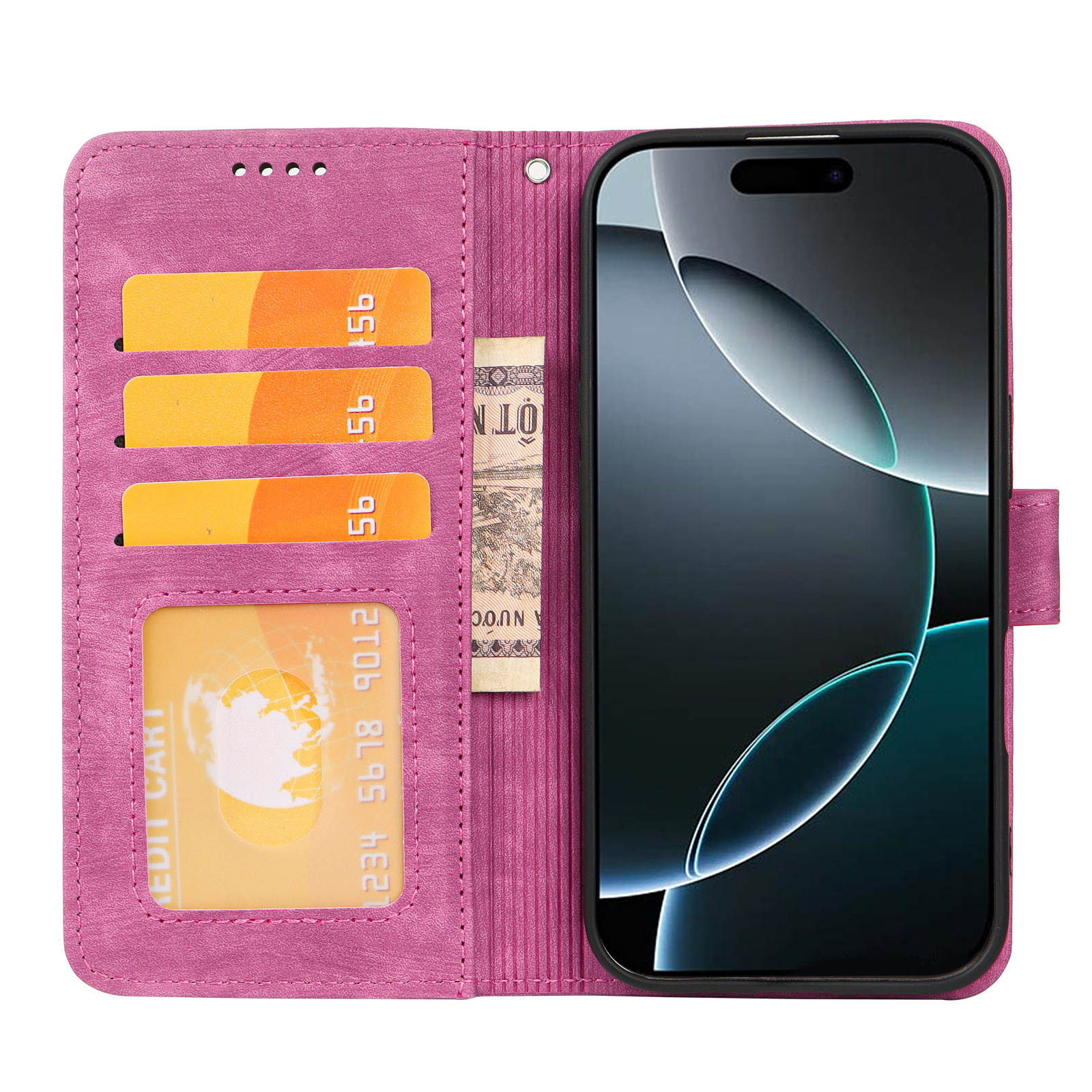 适用于苹果iPhone16 Plus/16 Pro风云再现相框款小圆扣翻盖手机壳详情10