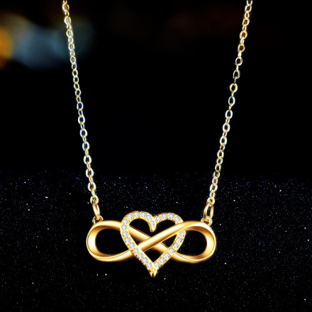 Межконтинентальная wish amazon fashion golden hearts, модель lucky 8 diamond amore, подвеска, ожерелья и украшения pic 9