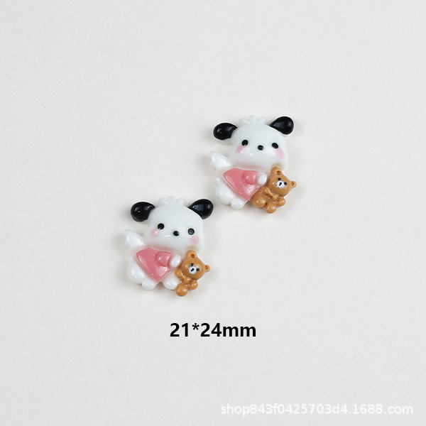 Angel Pacha Dog cartoon resin accessories diy cream glue phone case material wing dog jewelry accessories wholesale pic 6