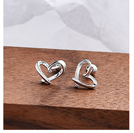 999 square color diamond screw stud earrings, simple and delicate, pure silver, sweet and elegant, forest-style ear-nourishing earrings pic 3