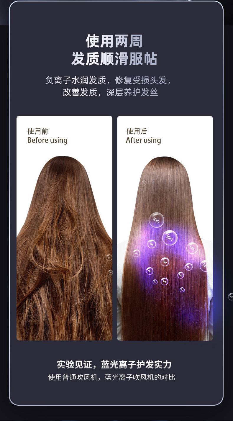 Gift hammer hair dryer, electric hair dryer, household negative ion hair care, cold and hot air, high-power hair dryer, cross-border pic 4