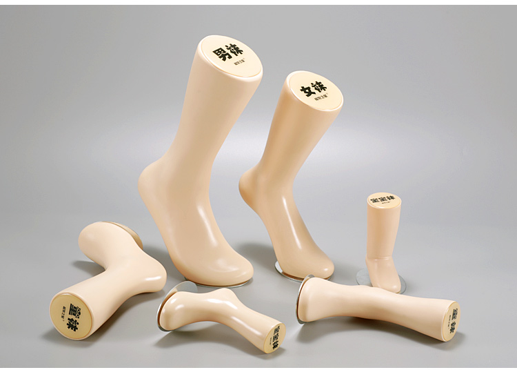 厂家直销男女儿童宝宝无缝脚模鞋模 加厚磁铁脚模 仿真腿模模袜详情12